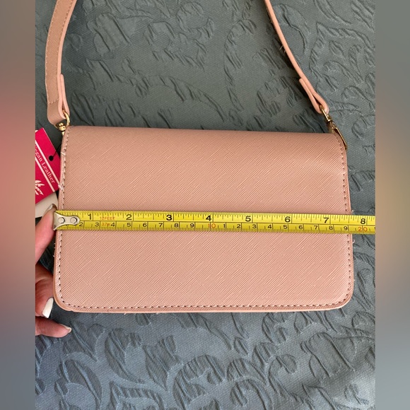 TRINA TURK | NWT Color Block Blush/Tan Crossbody Bag - Picture 6 of 7